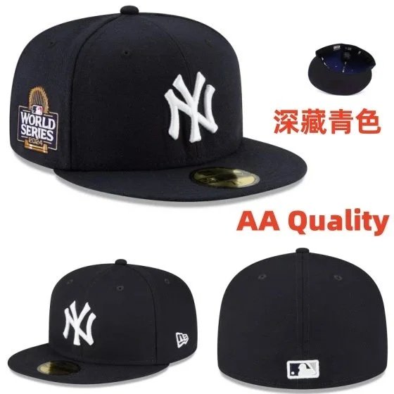New York Yankees Hats Fitted Flat-Brim Baseball Cap — Figure 11