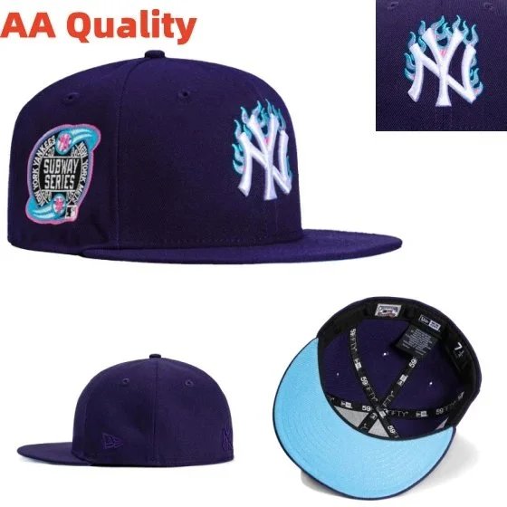 New York Yankees Hats Fitted Flat-Brim Baseball Cap — Figure 13