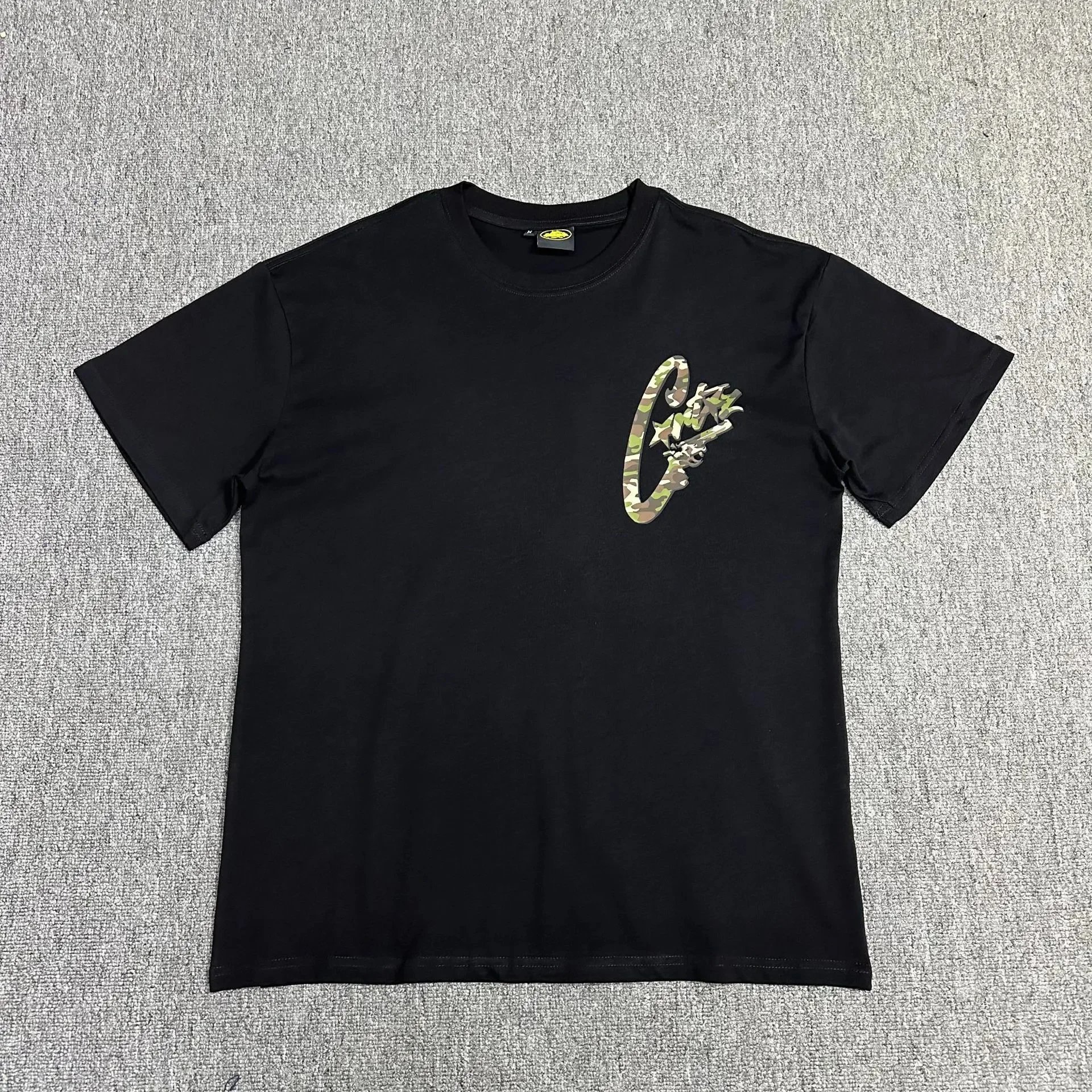 Corteiz T-Shirts Graphic Print — 3111 (Black)