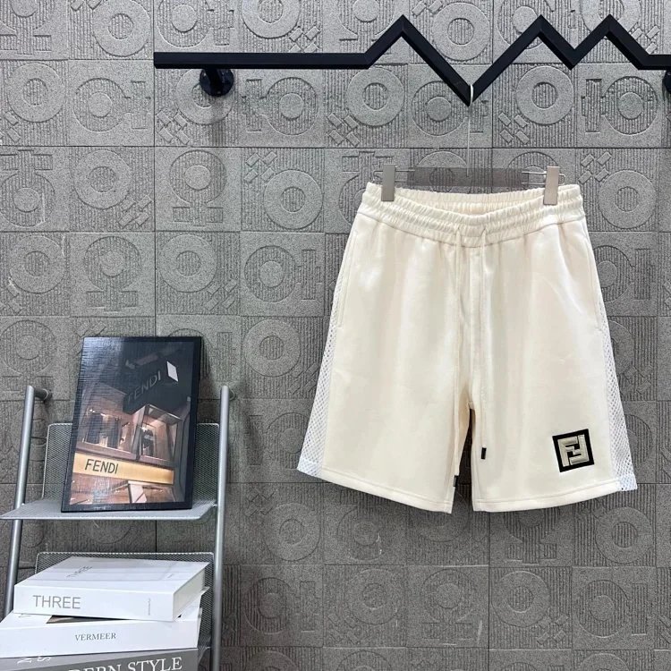 Fendi Shorts FF Jacquard Drawstring — 11