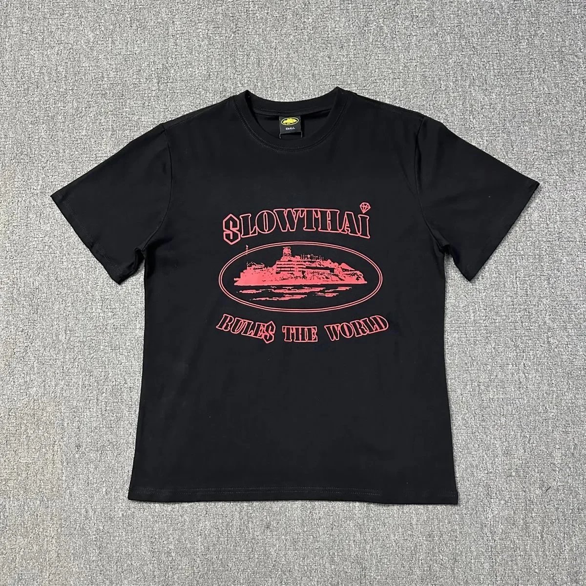 Corteiz T-Shirts Graphic Print — Style C (Black)