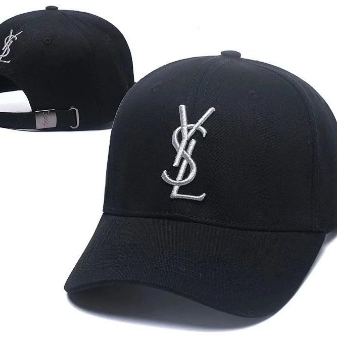 Saint Laurent Hats YSL Monogram Adjustable Baseball Cap — As shown in Figure 4