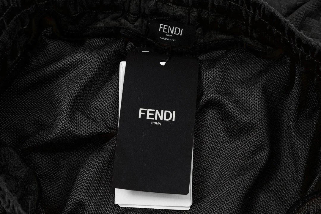 Fendi Shorts FF Jacquard Drawstring image 8