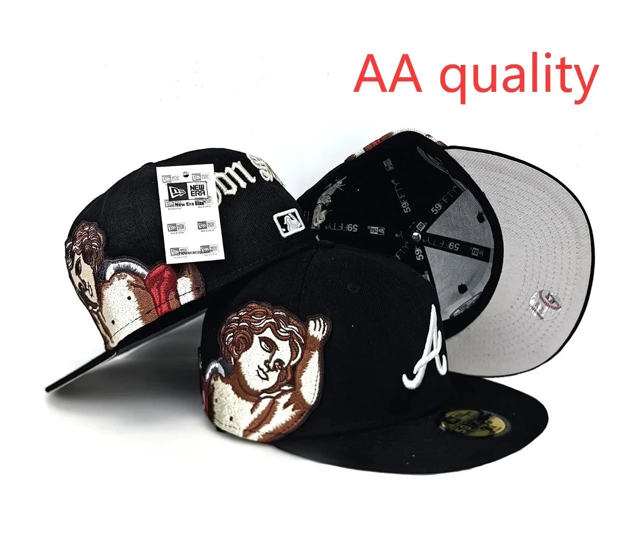 New Era Hats 59FIFTY Atlanta Braves fitted flat-brim cap image 6