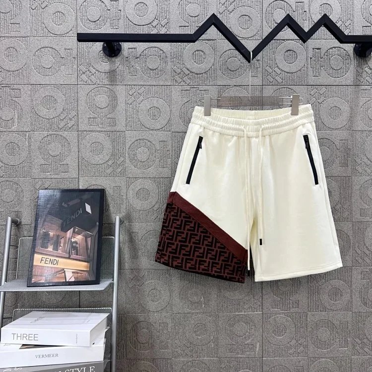 Fendi Shorts FF Jacquard Drawstring — 10