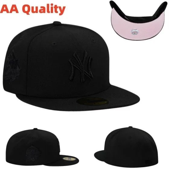 New York Yankees Hats Fitted Flat-Brim Baseball Cap image 4