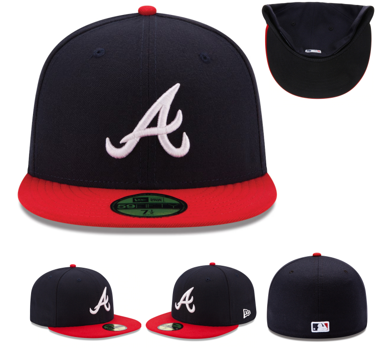 New Era Hats 59FIFTY Atlanta Braves fitted flat-brim cap image 15