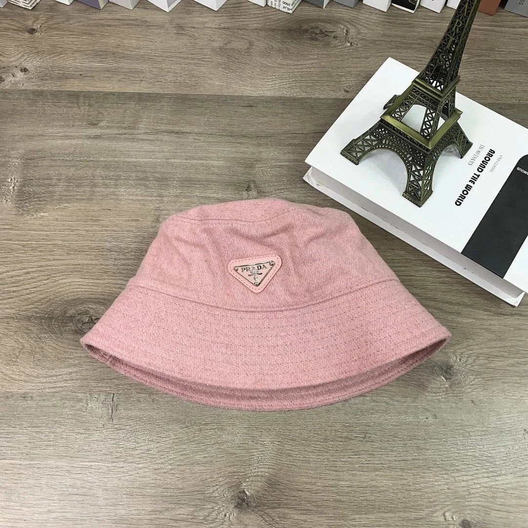Prada Hats Triangle Plaque Bucket Hat image 5