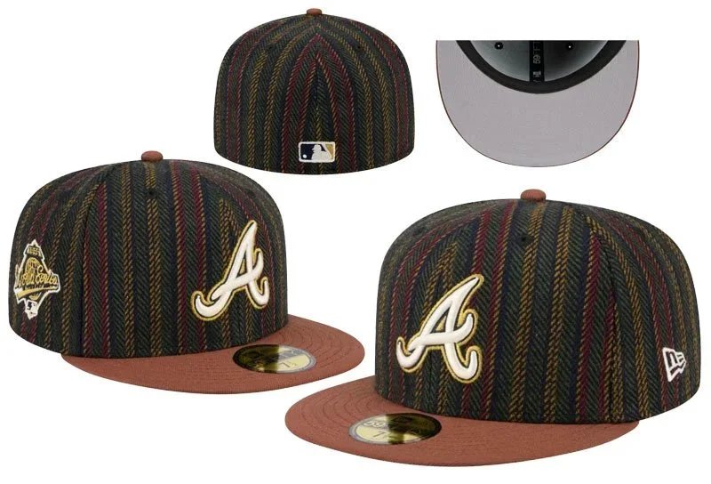 New Era Hats 59FIFTY Atlanta Braves fitted flat-brim cap image 10