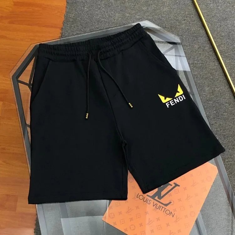 Fendi Shorts FF Jacquard Drawstring — 8