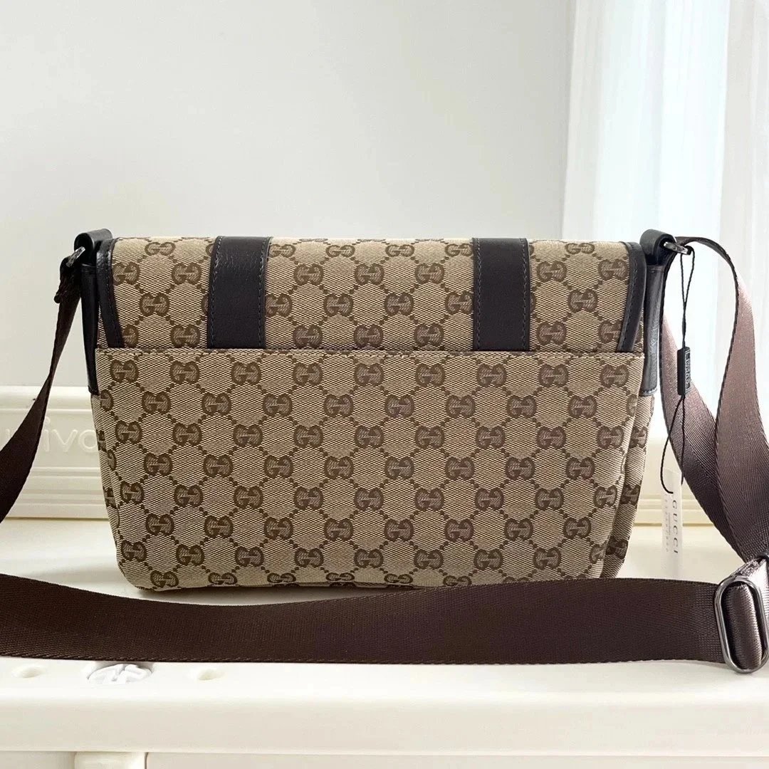 Gucci Crossbody Bags GG monogram flap messenger bag image 4