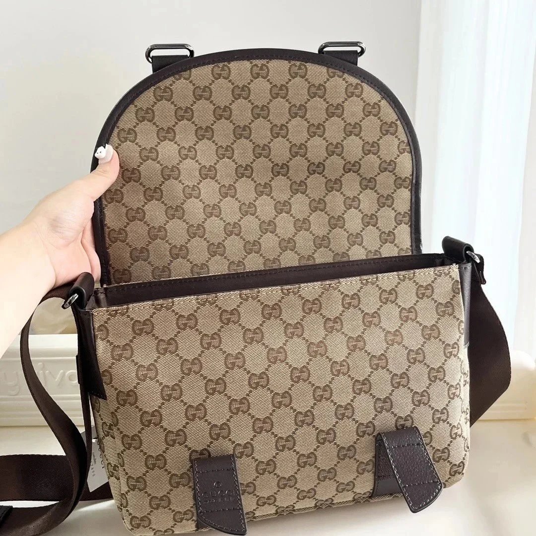 Gucci Crossbody Bags GG monogram flap messenger bag image 2