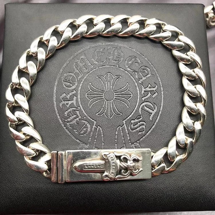 Unbranded Jewelry Floral cross link bracelet — sword bracelet