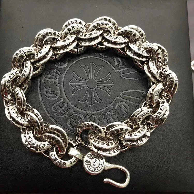 Unbranded Jewelry Floral cross link bracelet — Double Ring Bracelet