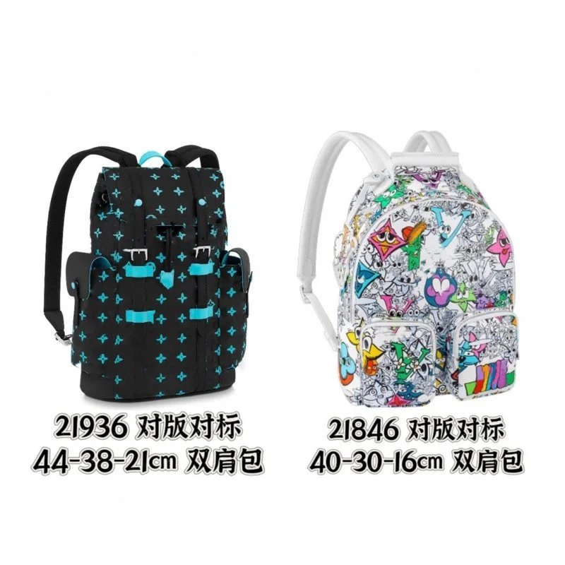 Louis Vuitton Backpacks Flap-top backpack with buckle straps and side pockets image 5