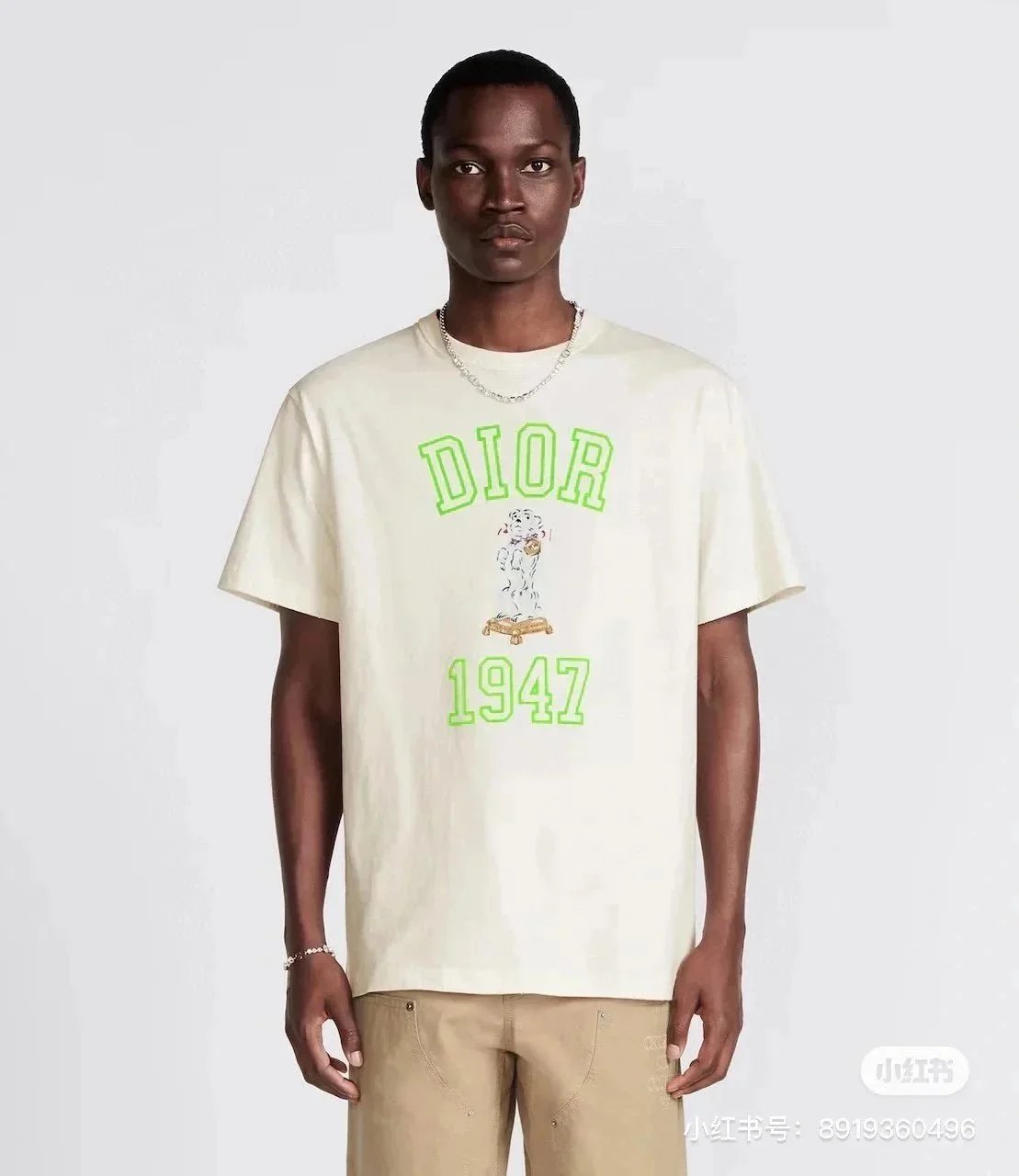 Dior T-Shirts 1947 Dog Print image 4