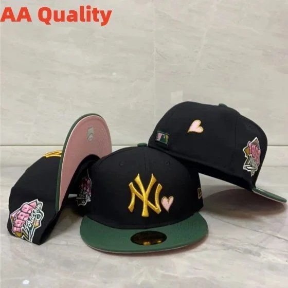 New York Yankees Hats Fitted Flat-Brim Baseball Cap image 3