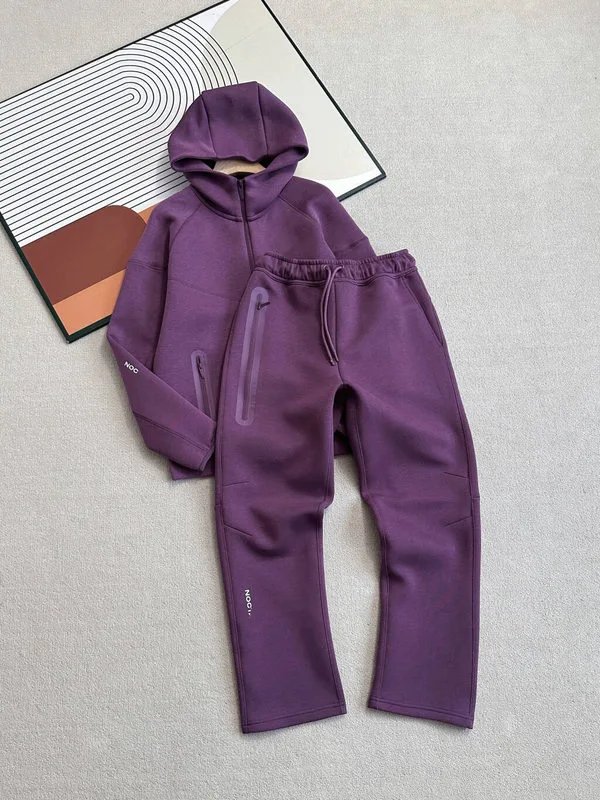Nike Tracksuits NOCTA FD8454 Hooded Zip-Up Tracksuit — Dark purple suit