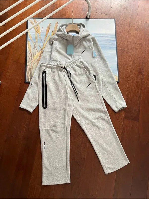 Nike Tracksuits NOCTA FD8454 Hooded Zip-Up Tracksuit — Light gray FD8454 set