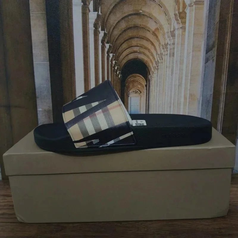 Dior B23 Slide Black Monogram Print Slippers - 12