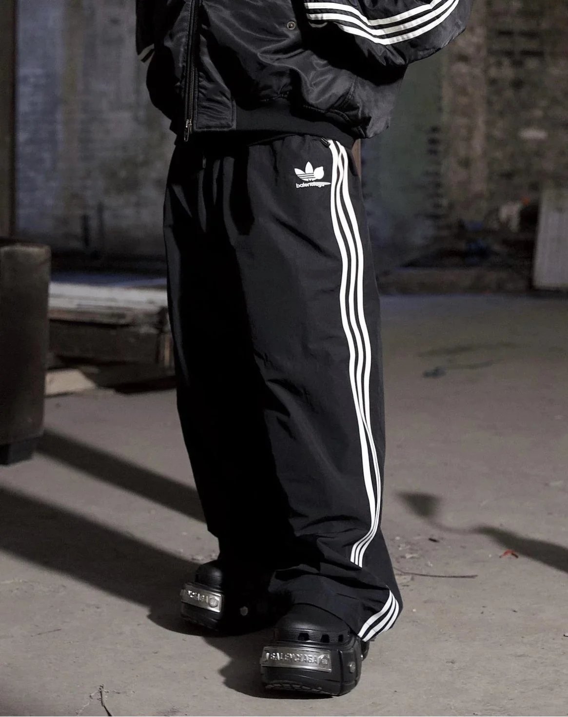 Nylon Pants Loose Contour Sweatpants Casual Trousers-MLMLSPTS0505