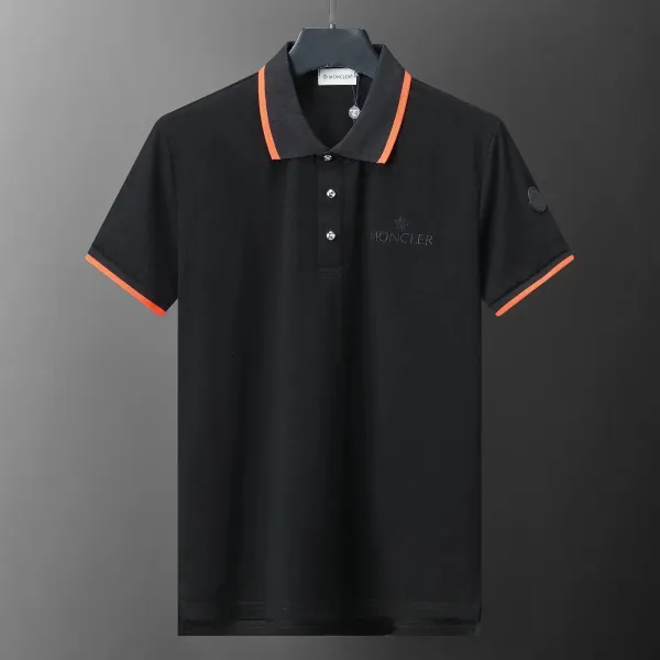 Moncler Polo Navy Blue Polo - 16
