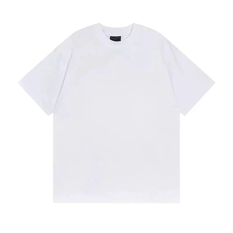 Balenciaga Logo Print Blue Oversized T-Shirt