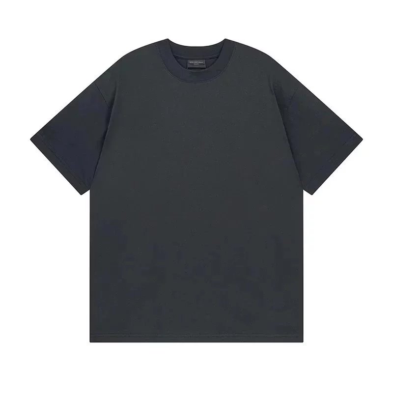 Balenciaga Logo Print Blue Oversized T-Shirt