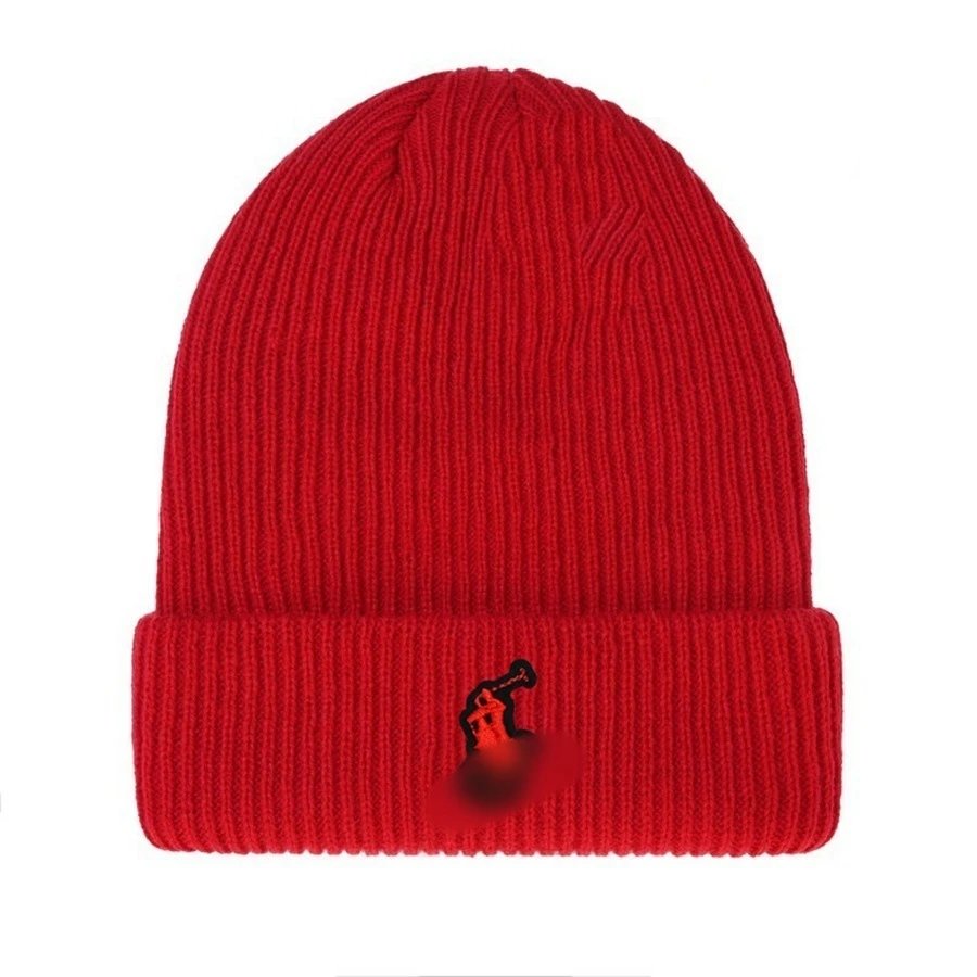 Winter Knit Beanie Hat Outdoor Warm Crimson - Other - Cnfans - $10.16