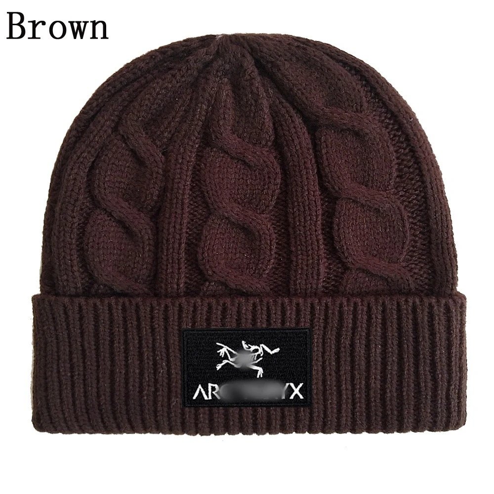 Cable Knit Beanie Unisex Warm Winter Hat Jet Black - Gallery Image 5 - Detailed View