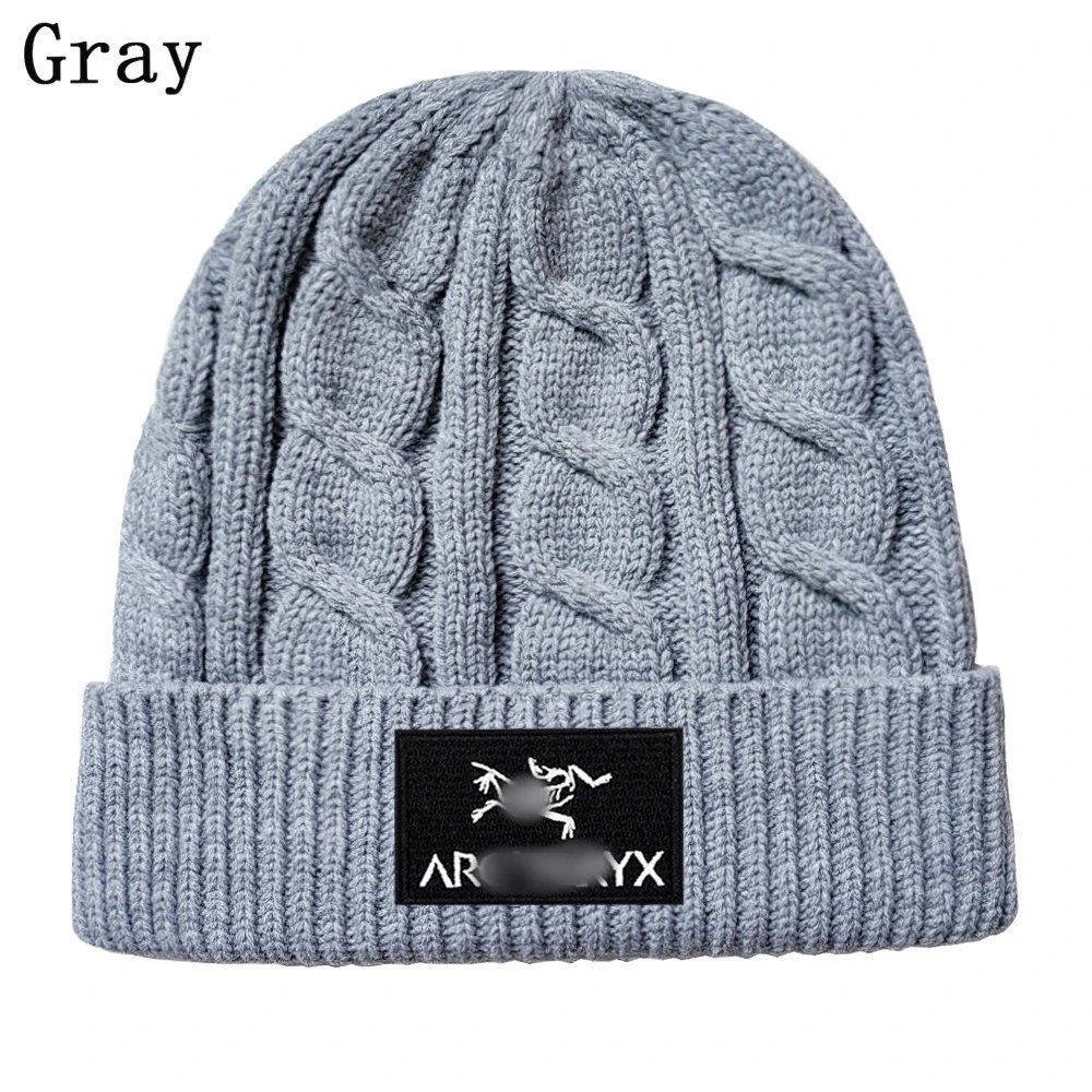 Cable Knit Unisex Beanie Winter Hat, Slate Gray - Arc'teryx  - Cnfans - $10.16