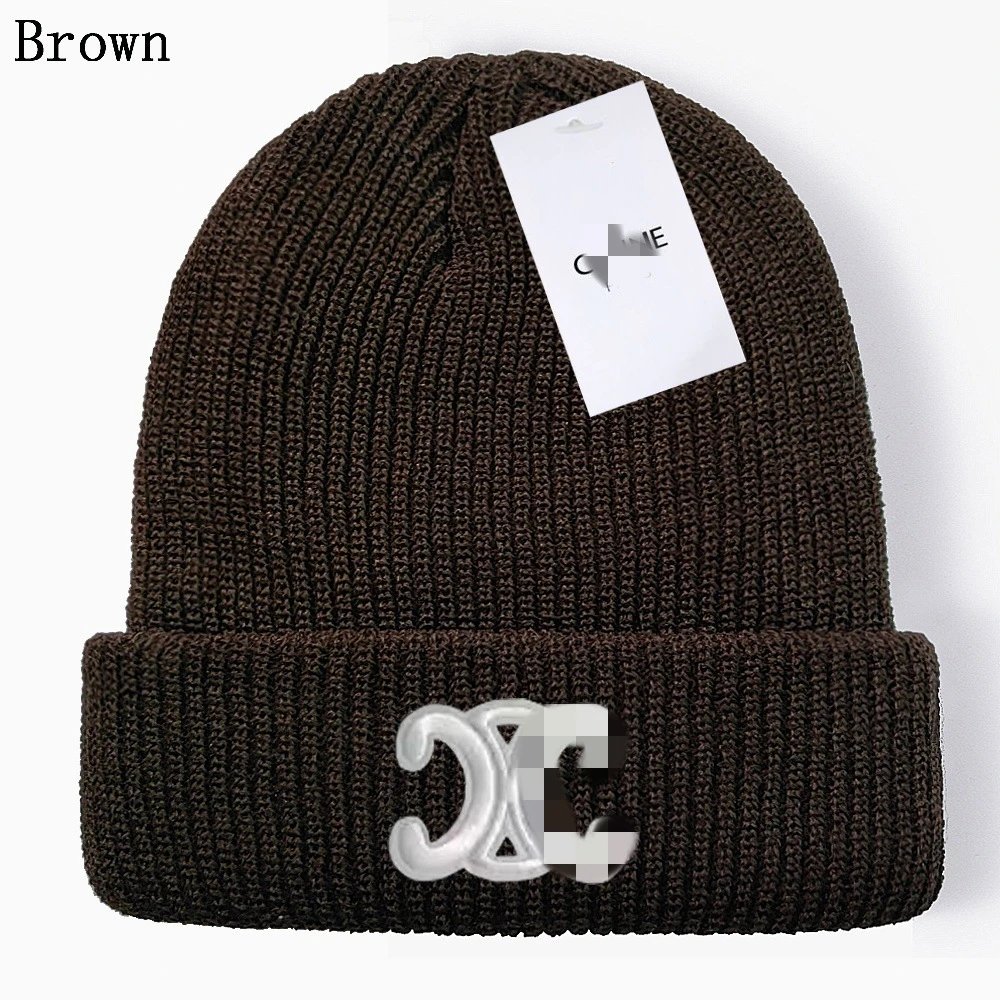 Knit Beanie Winter Hat Unisex Cable-knit Coffee - Other - Cnfans - $10.16