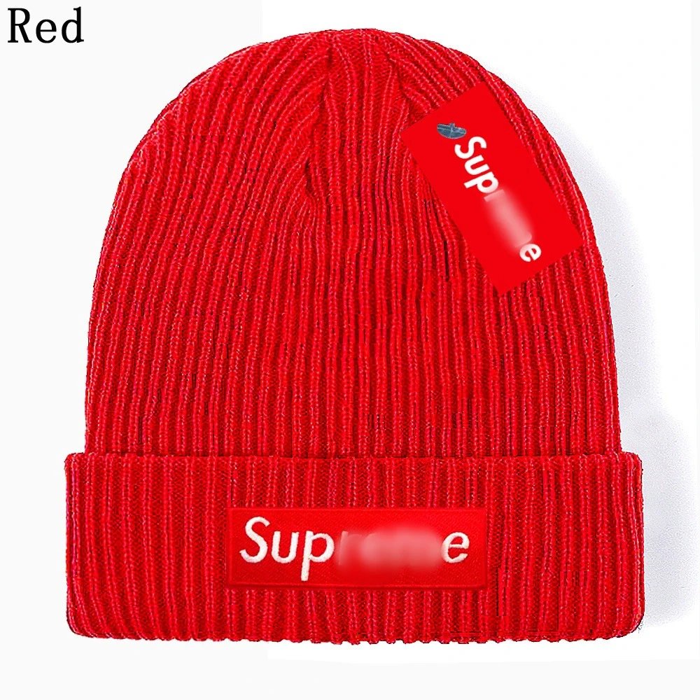 Knit Beanie Hat Winter Warm Wool Cap Scarlet - Supreme - Cnfans - $10.16