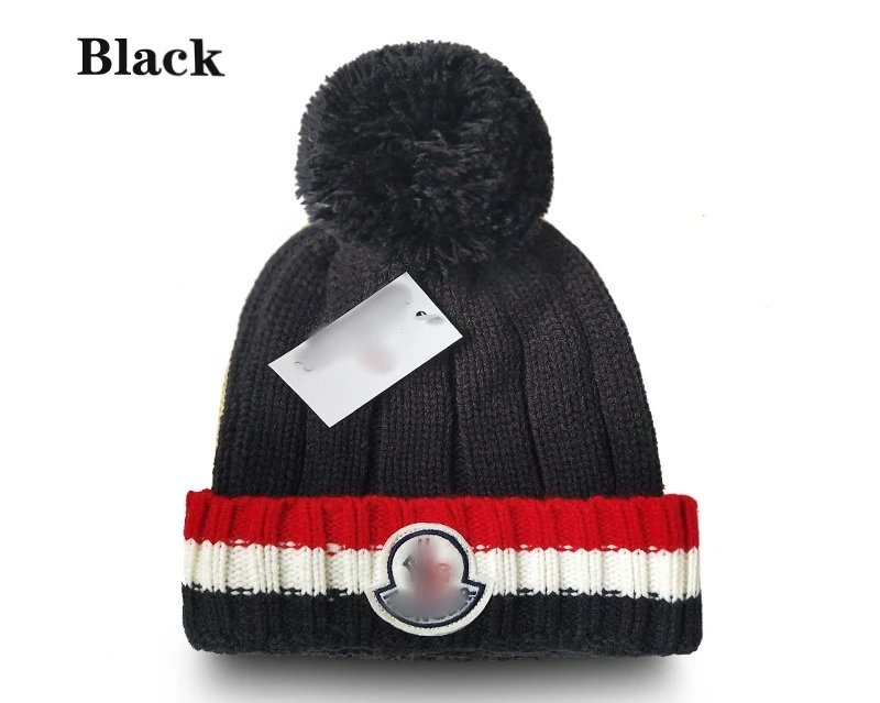 Winter Knit Beanie Warm Pom Pom Hat - Onyx - Other - Cnfans - $10.81