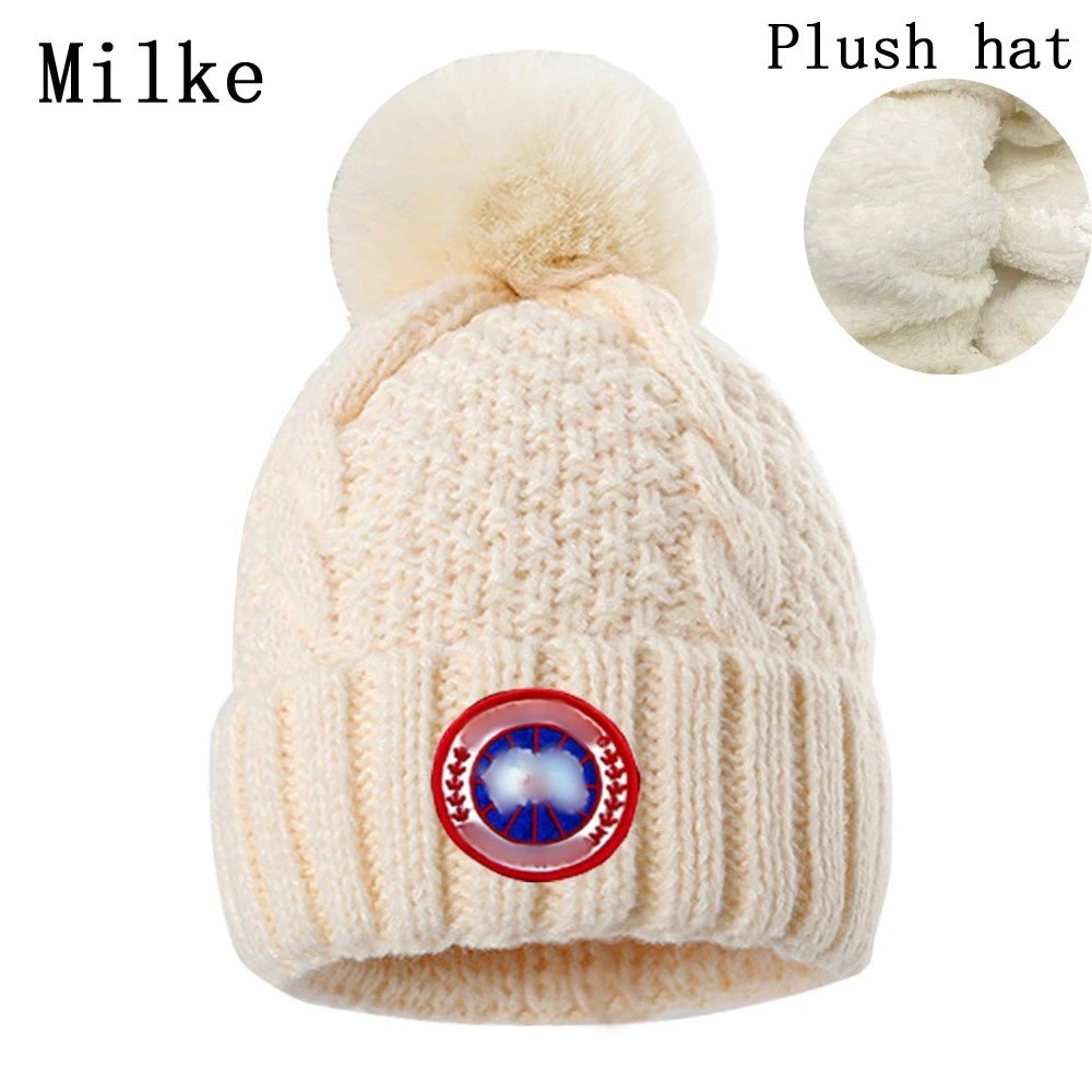 Winter Knit Beanie Plush Warm Hat Claret - Gallery Image 5 - Detailed View