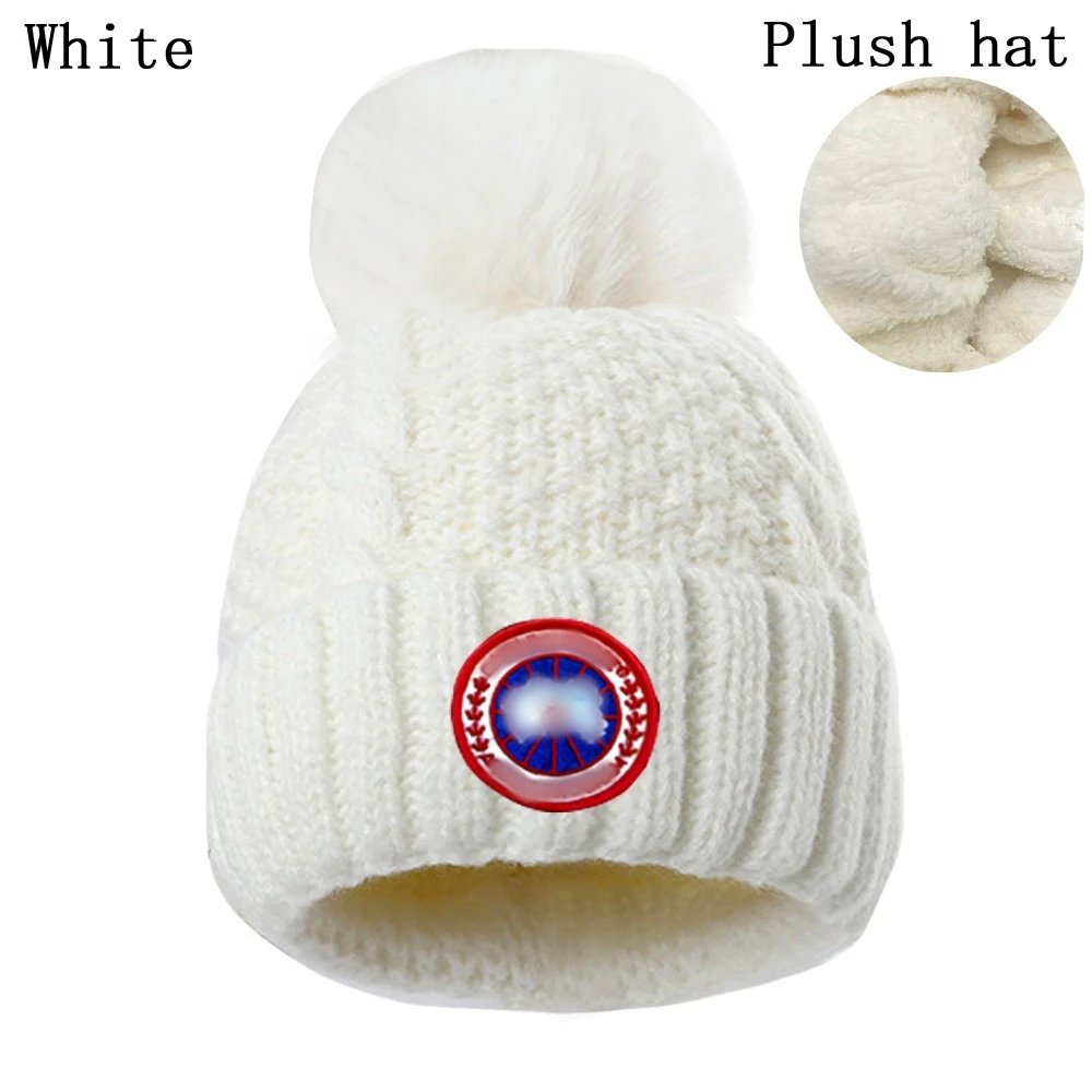Winter Knit Beanie Plush Warm Hat Claret - Gallery Image 8 - Detailed View