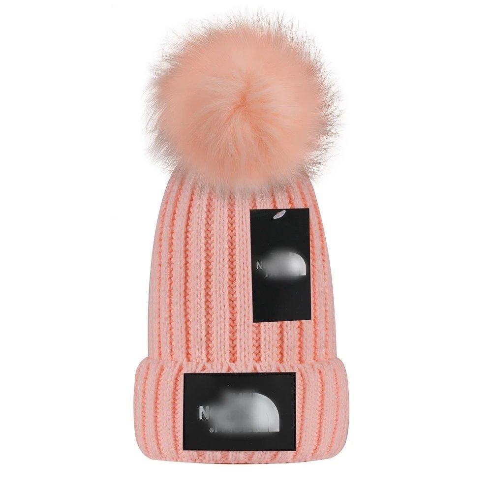 Winter Knit Beanie Hat With Pom Pom Peach - Related Product - Cnfans