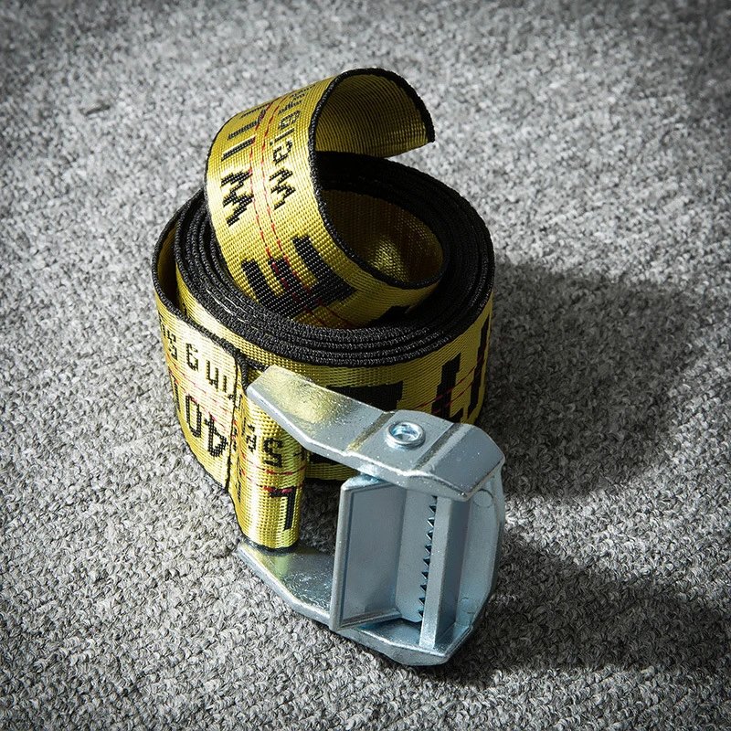 OFF-White Industrial Belt Yellow - Gallery Image 3 - Detailed View