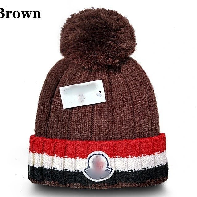 Winter Knit Beanie Warm Pom Pom Hat - Buff - Gallery Image 5 - Detailed View