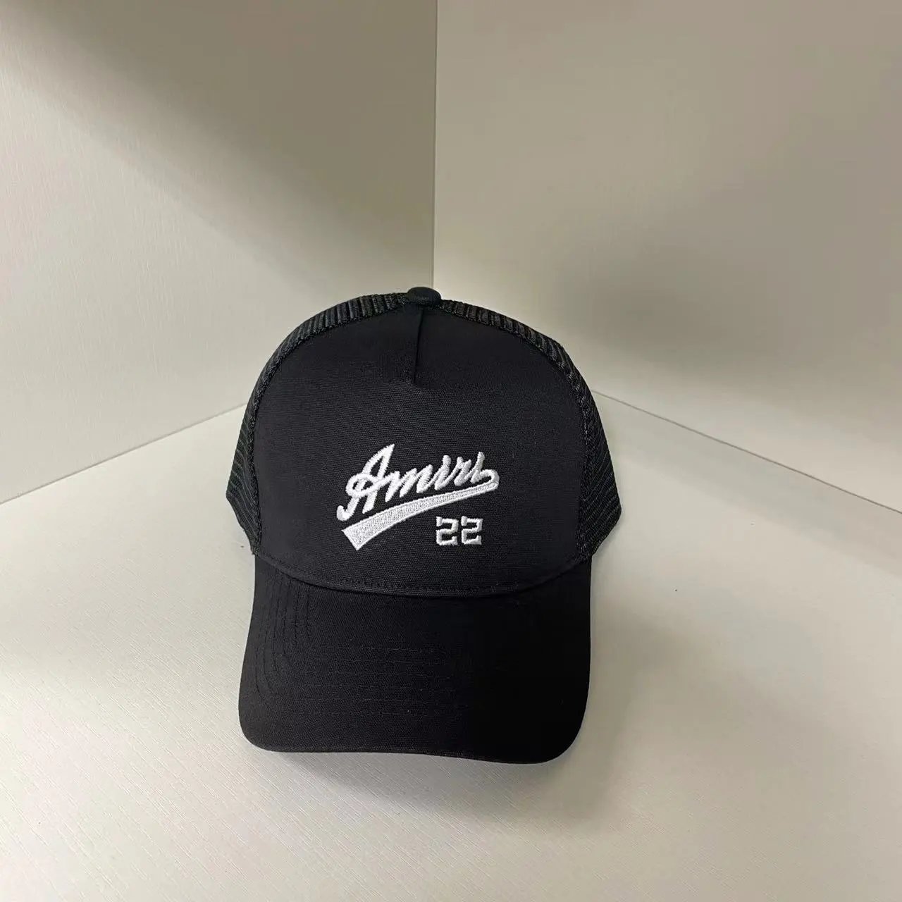 Amiri Embroidered Baseball Cap Black - Gallery Image 5 - Detailed View