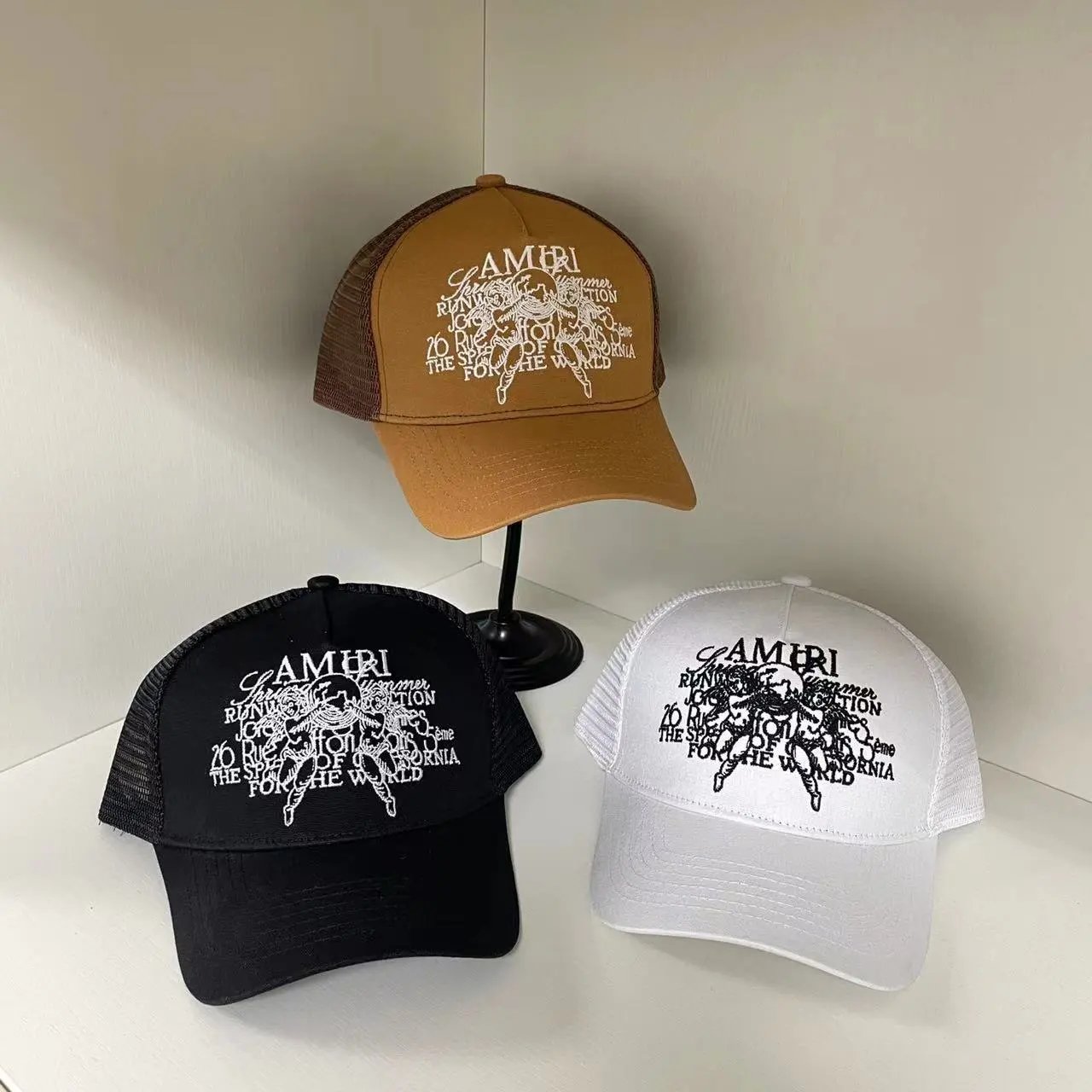 Amiri Embroidered Baseball Cap Multicolor - Gallery Image 2 - Detailed View