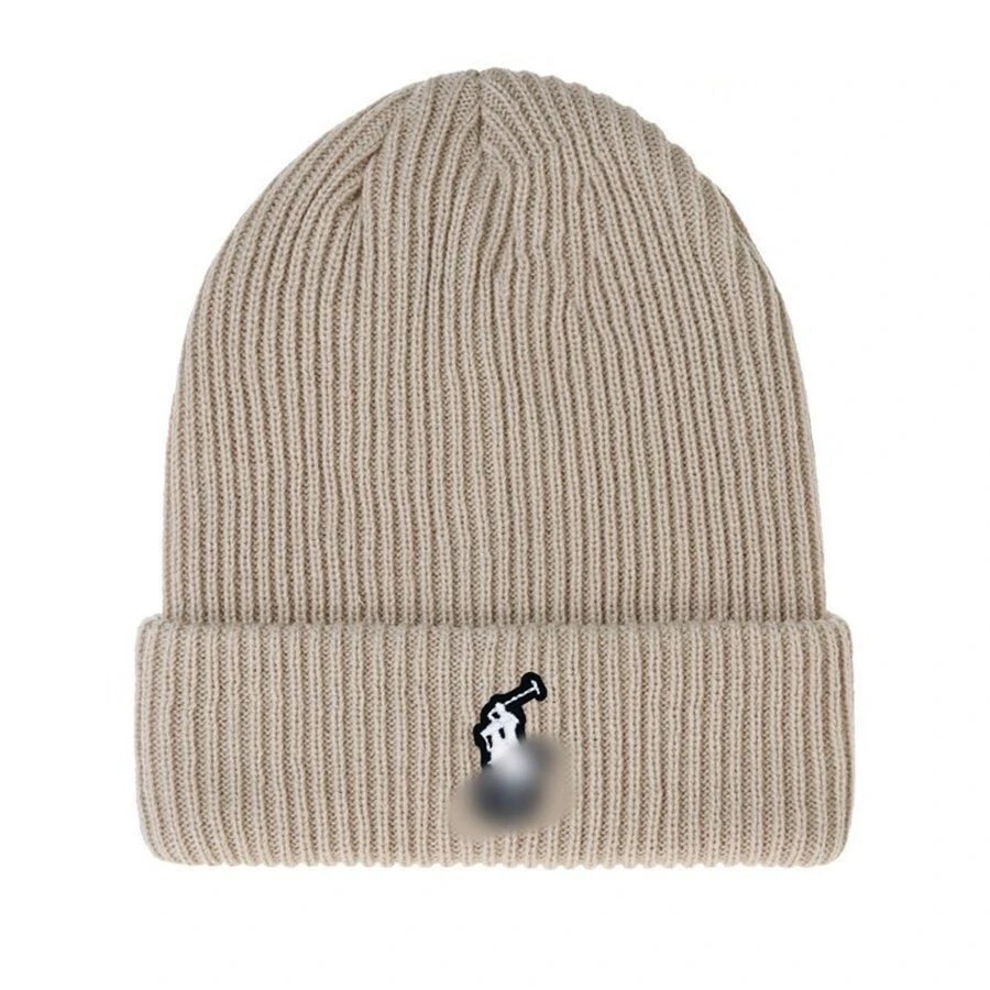 Winter Knit Beanie Hat Outdoor Warm Headwear - Gray - Gallery Image 4 - Detailed View