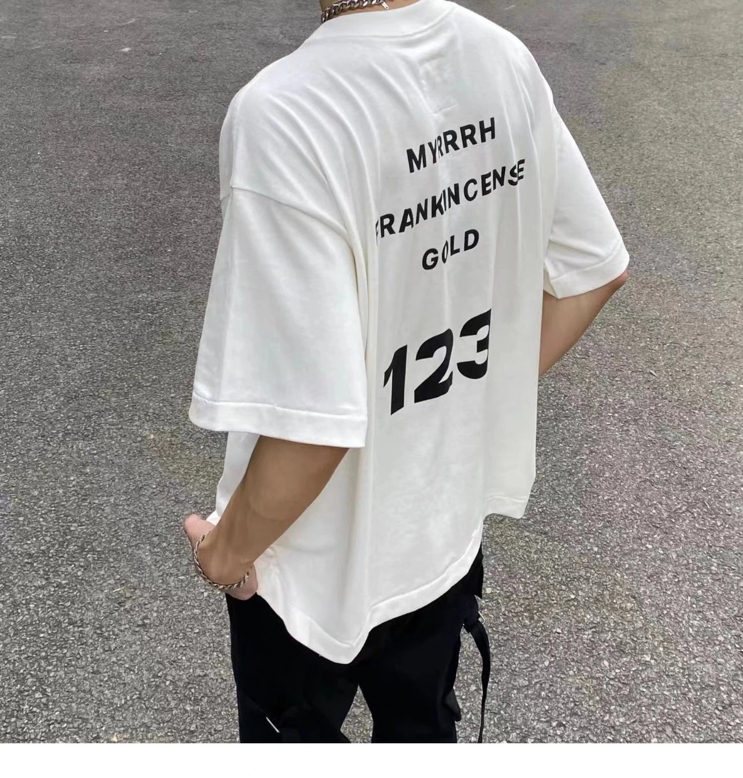 RR123 White Graphic T-Shirt - Gallery Image 11 - Detailed View