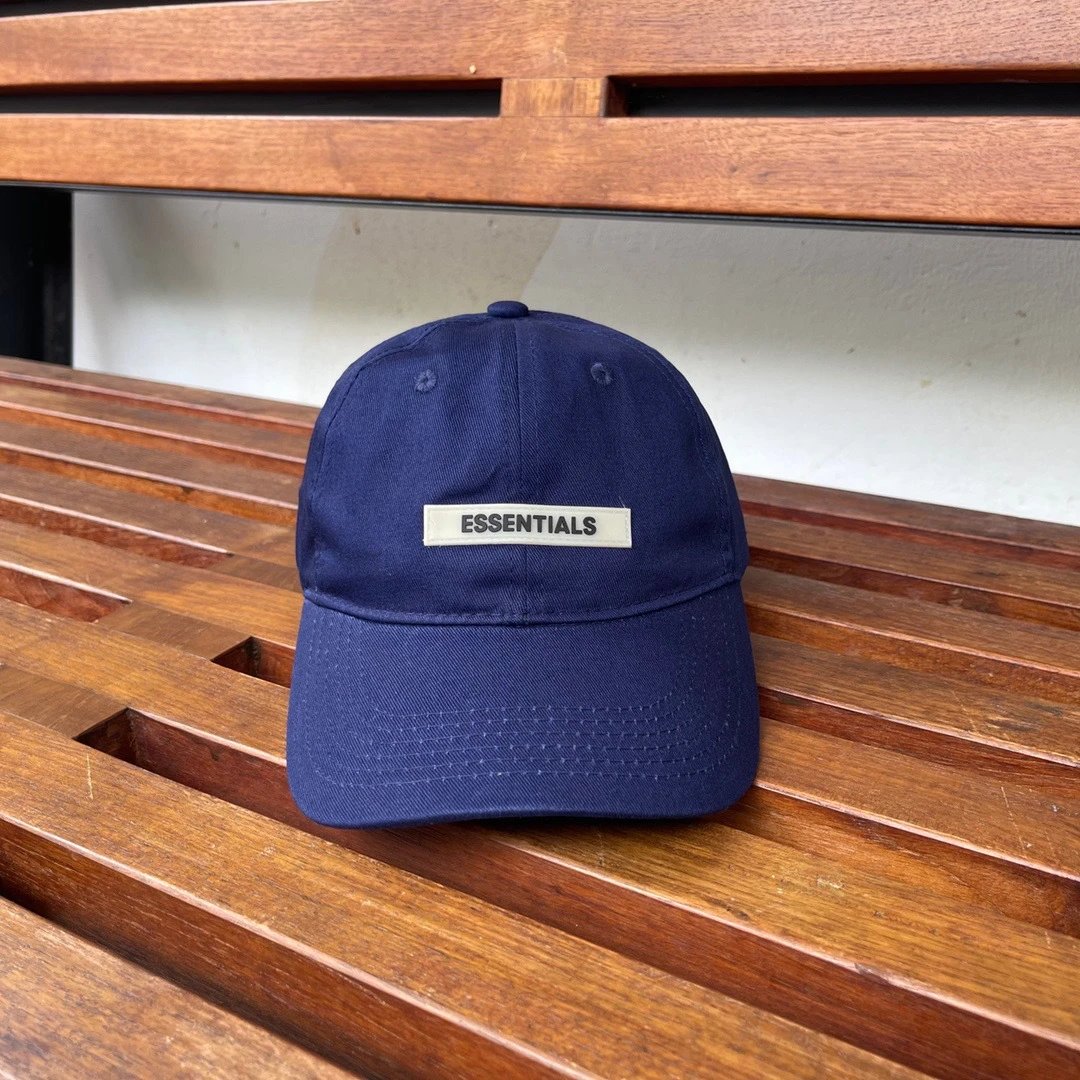 Casual Cotton Baseball Cap Unisex Headwear - Navy - Essentials - Cnfans - $15.81