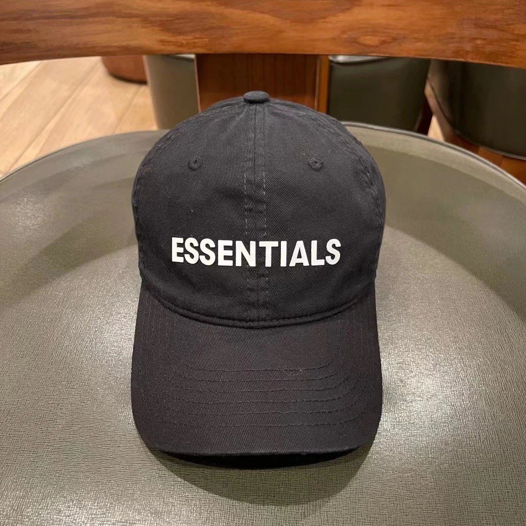 Casual Cotton Baseball Cap Sunshade Hat Unisex Pitch Black - Essentials - Cnfans - $16.45