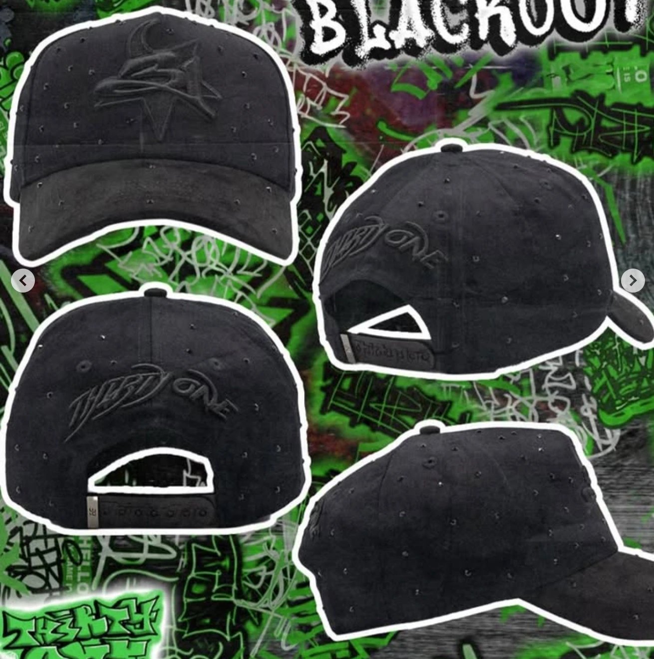 DANDY Letter Embroidered Baseball Cap Jet Black - Other - Cnfans - $26.29