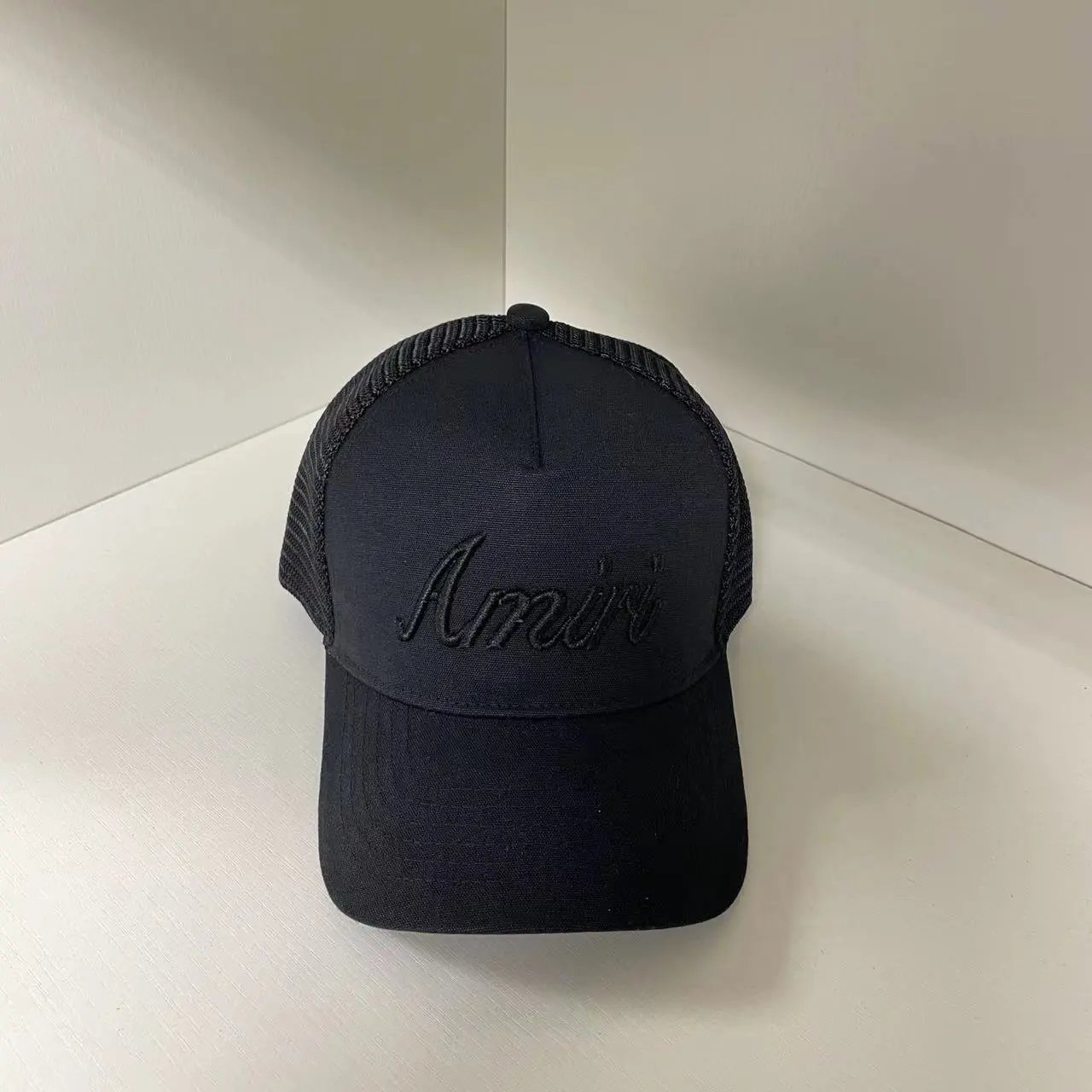 Amiri Embroidered Baseball Cap Black - Gallery Image 2 - Detailed View