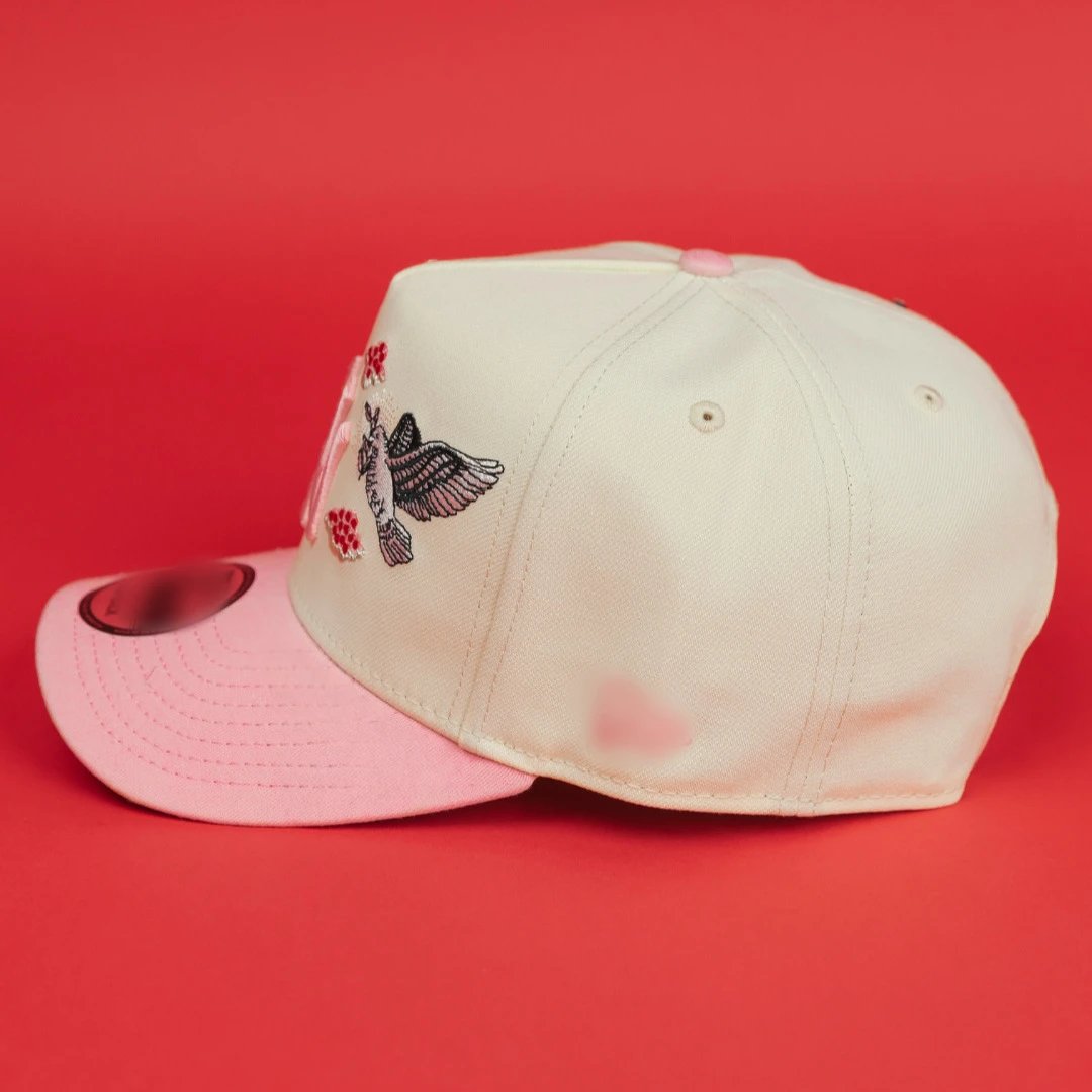 Embroidered Baseball Cap Fashion Hat, Carnation - Gallery Image 4 - Detailed View