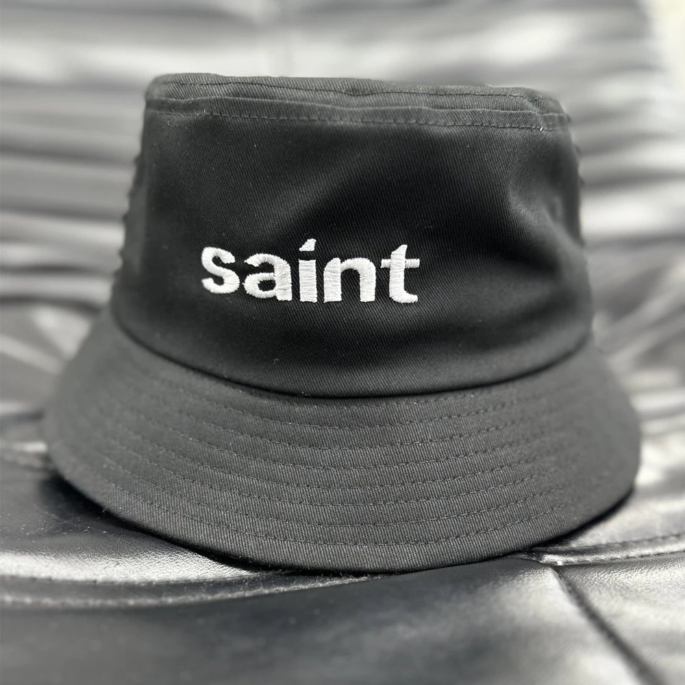 Saint Embroidered Bucket Hat Multicolor - Gallery Image 3 - Detailed View