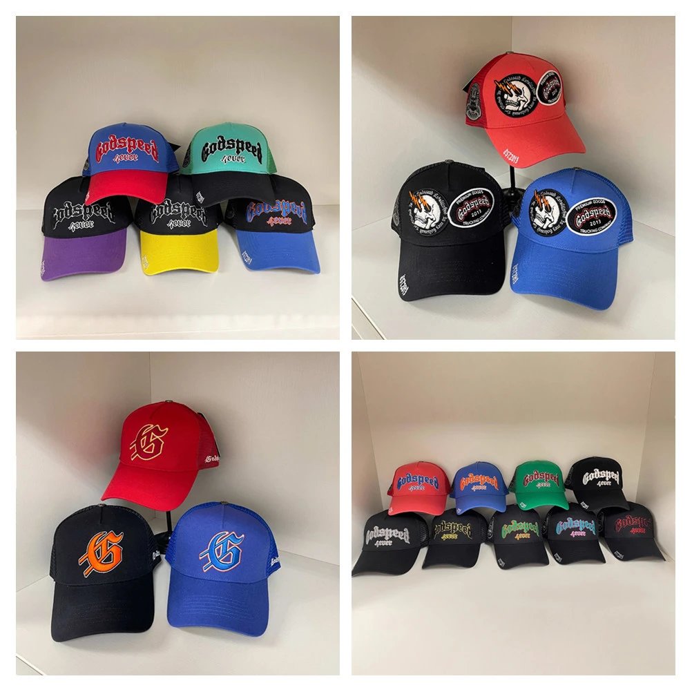 Godspeed Skull Embroidered Baseball Cap, Multicolor - Related Product - Cnfans